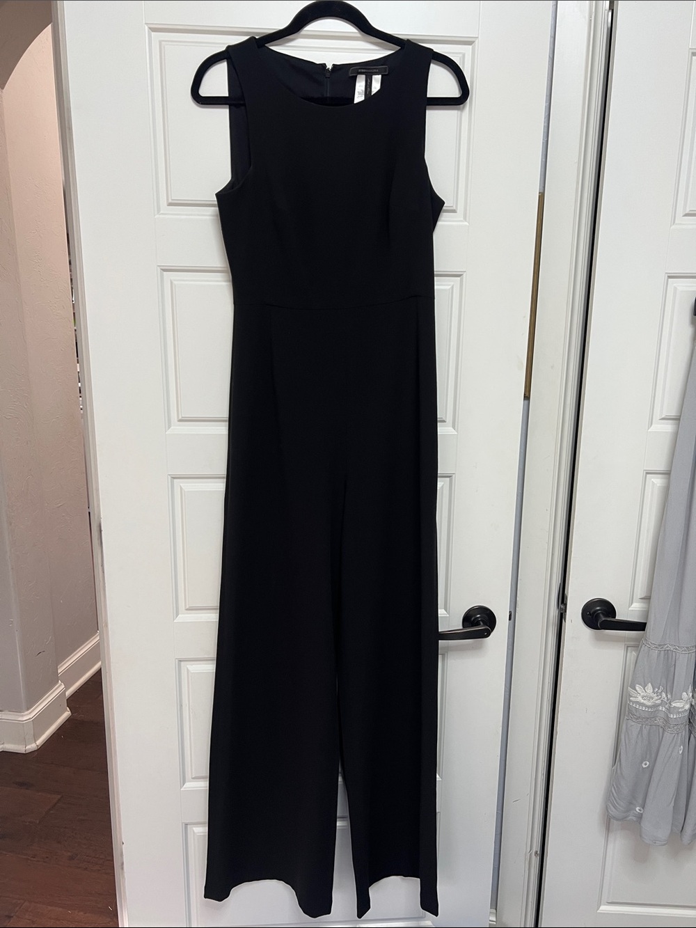 BCBGMaxAzria Black Sleeveless Wide-Leg Jumpsuit